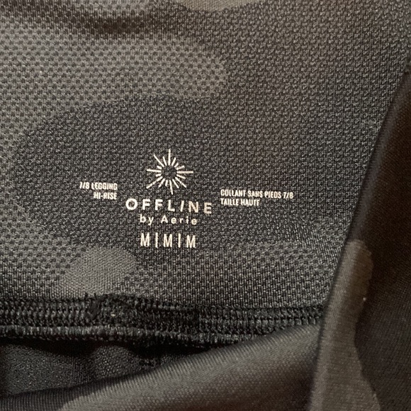 Offline by Aerie black and gray camouflage leggings - Picture 7 of 10